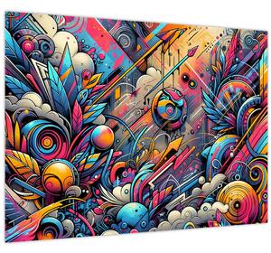 Obraz - Pestrofarebné graffiti (70x50 cm)