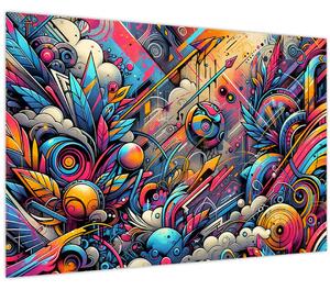 Obraz - Pestrofarebné graffiti (90x60 cm)