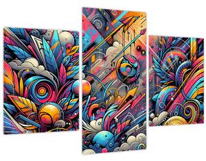 Obraz - Pestrofarebné graffiti (90x60 cm)