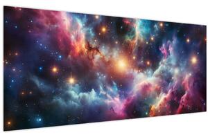 Obraz - Temný vesmír (120x50 cm)