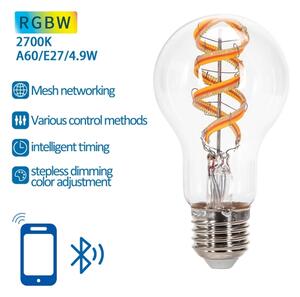 LED RGBW Žiarovka FILAMENT A60 E27/4,9W/230V 2700K - Aigostar