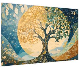 Obraz – Strom života v mesiaci (90x60 cm)