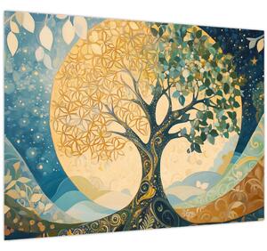 Obraz – Strom života v mesiaci (70x50 cm)