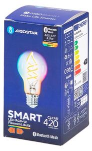 LED RGBW Žiarovka FILAMENT A60 E27/4,9W/230V 2700K - Aigostar
