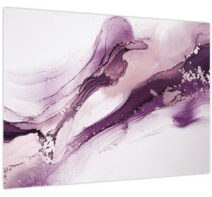 Obraz - Purple fluid art (70x50 cm)