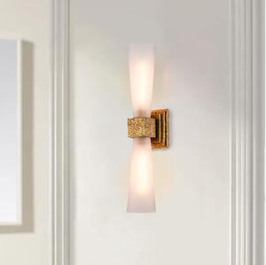 Elstead KRISTY-2WB-DG-OPAL-LED Kúpeľňové svietidlo KRISTY 2xG9/4W/230V IP44 medené