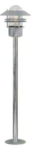Nordlux - Vonkajšia lampa BLOKHUS 1xE27/60W/230V IP54 strieborná 92 cm