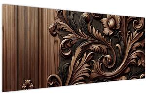 Obraz - Vzor z dreva (120x50 cm)
