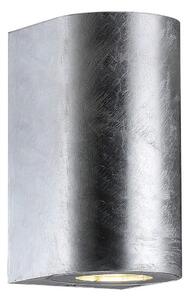 Nordlux - Vonkajšie nástenné svietidlo CANTO 2xGU10/28W/230V IP44 strieborné