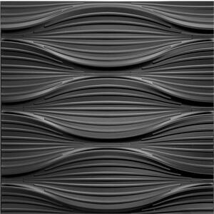 Obkladové panely 3D PVC DNA D130 čierny, cena za kus, rozmer 500 x 500 mm, DNA čierny, IMPOL TRADE
