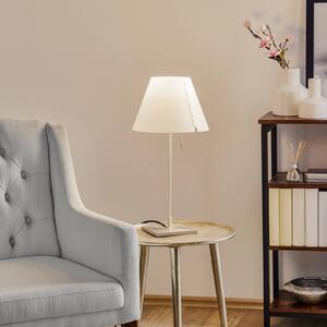 Luceplan Costanzina stolová lampa hliník, biela, Biela / opálová, Obývacia izba / jedáleň, Hliník, Dizajn, Stojacie svietidlo
