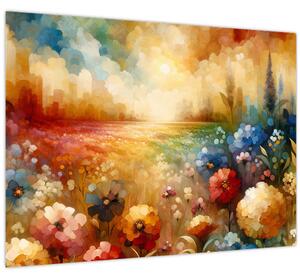 Obraz - Pestrofarebná lúka (70x50 cm)
