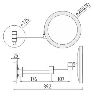 Nimco LED zrkadlo s nastaviteľ. teplotou svietivosti - ZK 20265P-26