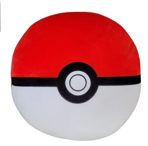 Halantex Tvarovaný vankúšik 40x40 - Pokémon PokeBall