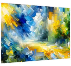 Obraz - Abstraktný slnečný deň (70x50 cm)