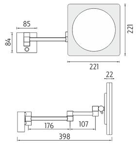 Nimco Kozmetické podsvietené LED zrkadlo - ZK 20465-26