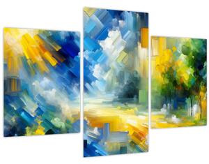 Obraz - Abstraktný slnečný deň (90x60 cm)