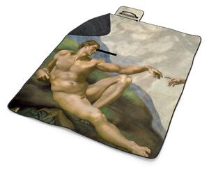 Sablio Plážová deka Stvorenie Adama - Michelangelo Buonarroti: 200x140 cm