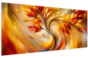 Obraz - Jesenný strom (120x50 cm)