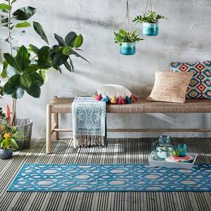 VONKAJŠÍ KOBEREC, 66/230 cm modrá Flair Rugs - Online Only bytové doplnky, Online Only