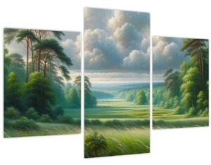 Obraz - Zelená krajina (90x60 cm)