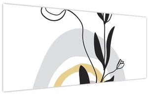 Obraz - Kvety vo váze N⁰1 (120x50 cm)