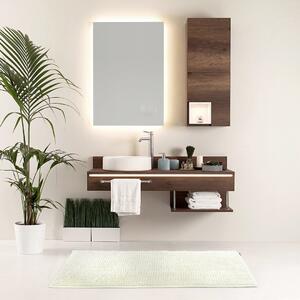 Biela kúpeľňová predložka BATI 50x70 cm