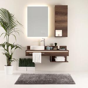 Hnedá kúpeľňová predložka BATI 50x70 cm