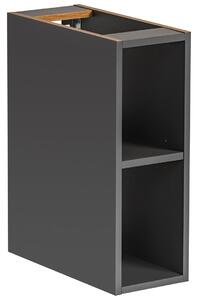 CMD COMAD - Kúpeľňová skrinka nízka policová Monako Grey - šedá - 20x57x44 cm