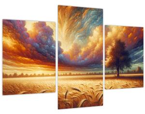 Obraz – Strom na poli (90x60 cm)