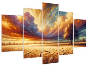 Obraz – Strom na poli (150x105 cm)