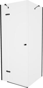 Mexen ROMA sprchovací kút 70x70cm, 6mm sklo, čierny profil-číre sklo, 854-070-070-70-00