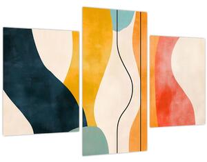 Obraz - Minimalistická farebná ilustrácia II. (90x60 cm)
