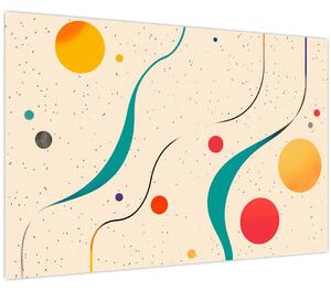 Obraz - Minimalistická farebná ilustrácia (90x60 cm)