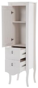 CMD COMAD - Kúpeľňová skrinka vysoká Elisabeth - biela - 45x157x36 cm