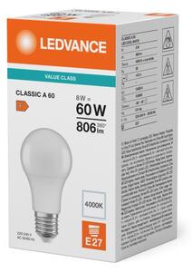 LED žiarovka CLASSIC A60 E27/8W/230V 4000K - Ledvance