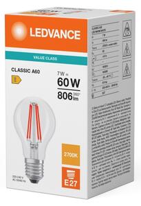 LED žiarovka CLASSIC FILAMENT A60 E27/7W/230V 2700K - Ledvance