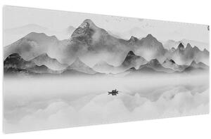 Obraz - Japonské jazero (120x50 cm)