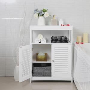 VASAGLE Kúpeľňová skrinka - biela - 60x30x80 cm
