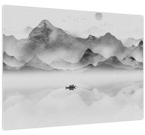 Obraz - Japonské jazero (70x50 cm)