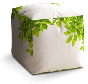 Sablio Taburet Listy - 40x40x40 cm
