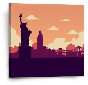 Sablio Obraz New York Socha slobody Art - 50x50 cm