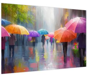Obraz - Daždivý deň (90x60 cm)