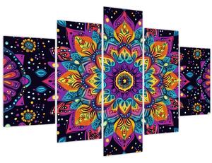 Obraz - Kaleidoskopická mandala (150x105 cm)