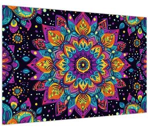 Obraz - Kaleidoskopická mandala (90x60 cm)