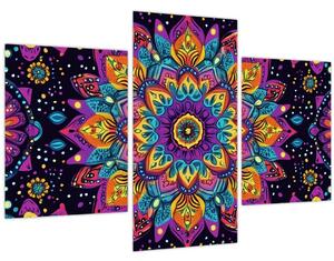 Obraz - Kaleidoskopická mandala (90x60 cm)