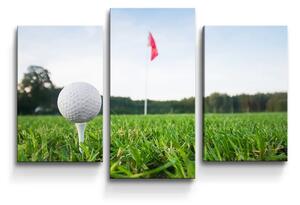 Sablio Obraz - 3-dílný Golf - 75x50 cm