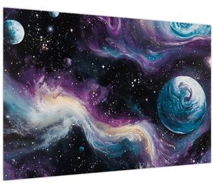 Obraz - Maľovaný vesmír (90x60 cm)
