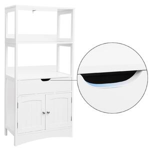 VASAGLE Kúpeľňová skrinka - biela - 60x32, 5x122 cm