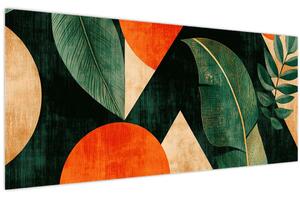 Obraz - Geometrické prírodné motívy II. (120x50 cm)